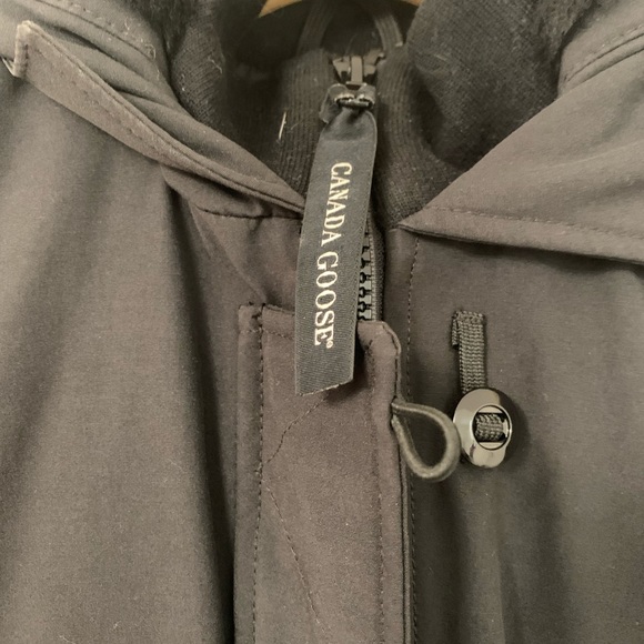 Canada Goose Black Parka with Fur Trim - Picture 7 of 11